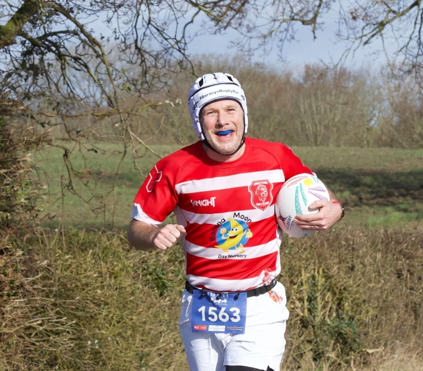 Can Duncan run the London marathon in full rugby kit – all in aid of 3 year old Barney
